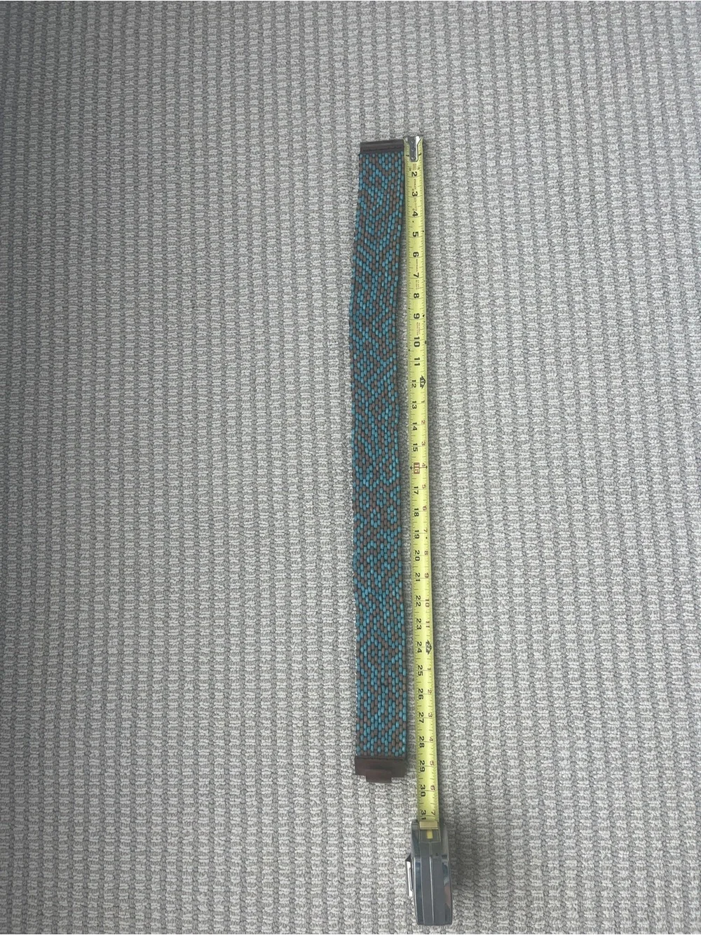 Vintage Boho Stretch Belt Gorgeous Wooden Clasp/Buckle